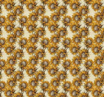 Fabric roller blind for window Sunflower