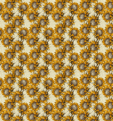 Fabric roller blind for window Sunflower