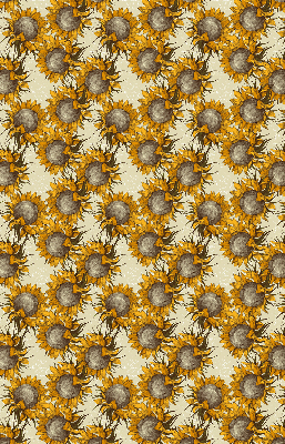 Fabric roller blind for window Sunflower