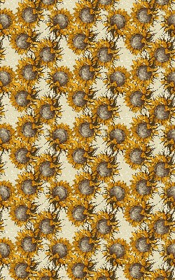 Fabric roller blind for window Sunflower