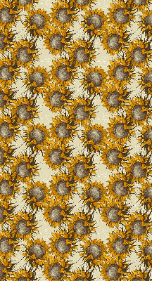 Fabric roller blind for window Sunflower
