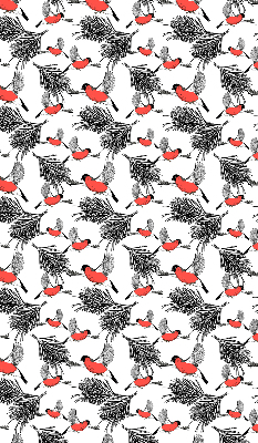 Blackout roller blind Bullfinch birds