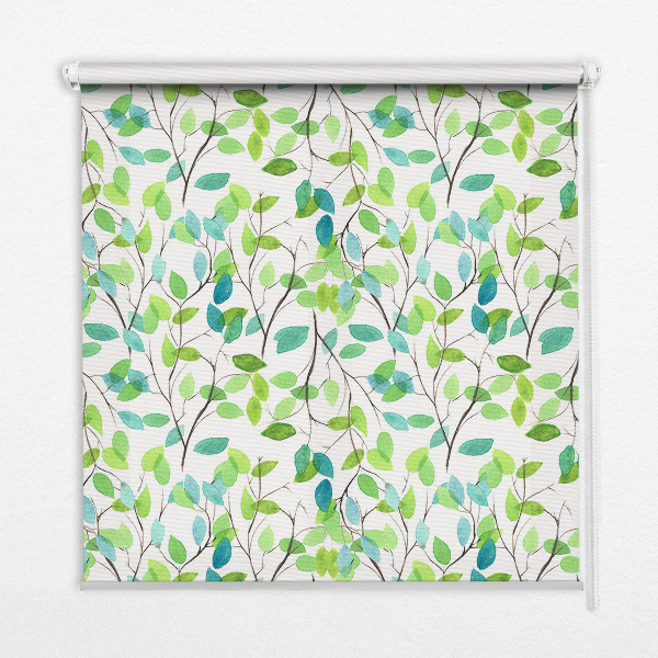 Fabric roller blind for window Twigs