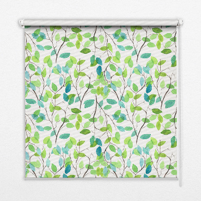Fabric roller blind for window Twigs