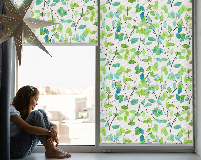 Fabric roller blind for window Twigs