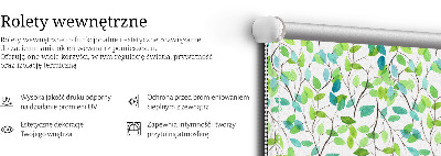 Fabric roller blind for window Twigs