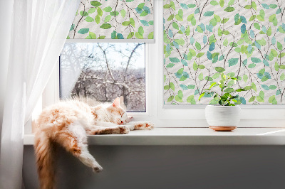 Fabric roller blind for window Twigs