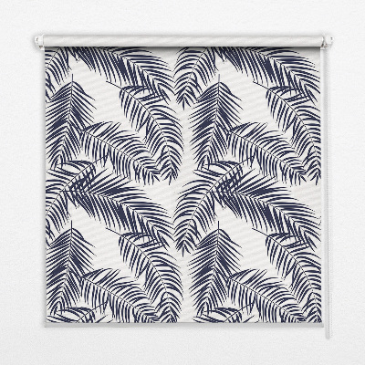 Blackout roller blind Fern leaves