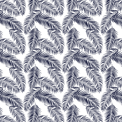 Blackout roller blind Fern leaves