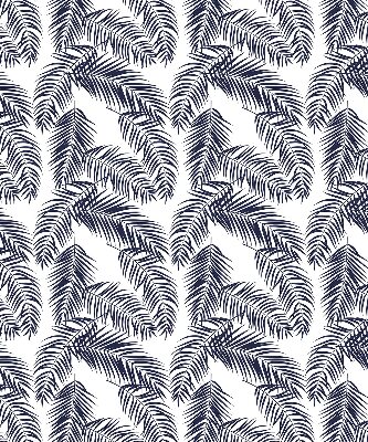 Blackout roller blind Fern leaves