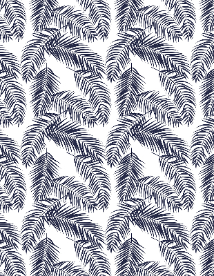 Blackout roller blind Fern leaves