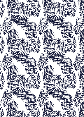 Blackout roller blind Fern leaves