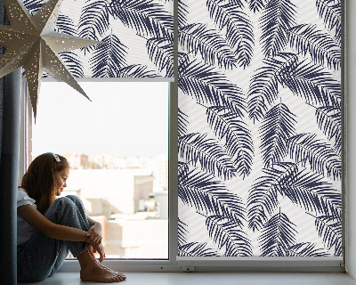 Blackout roller blind Fern leaves