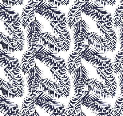 Blackout roller blind Fern leaves