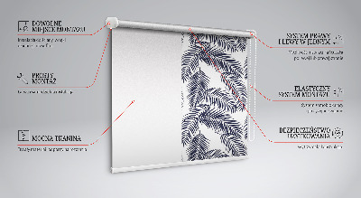 Blackout roller blind Fern leaves