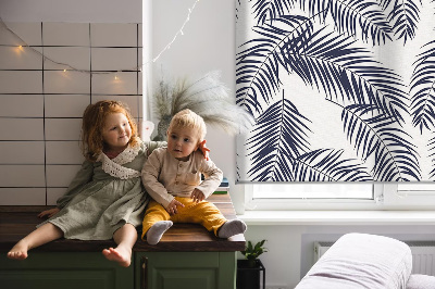 Blackout roller blind Fern leaves