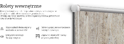 Fabric roller blind for window Light wood