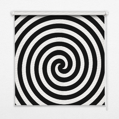Fabric roller blind for window Hypnotizing circle