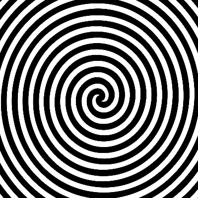 Fabric roller blind for window Hypnotizing circle
