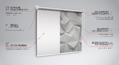 Blackout roller blind 3D paper wall