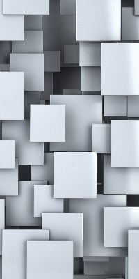 Blackout roller blind Gray 3D Squares