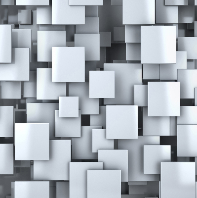 Blackout roller blind Gray 3D Squares