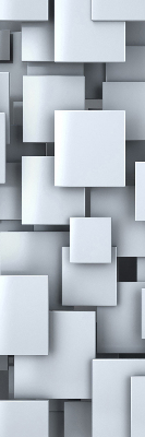Blackout roller blind Gray 3D Squares