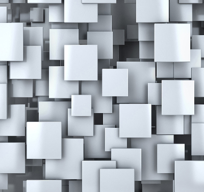 Blackout roller blind Gray 3D Squares