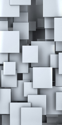 Blackout roller blind Gray 3D Squares