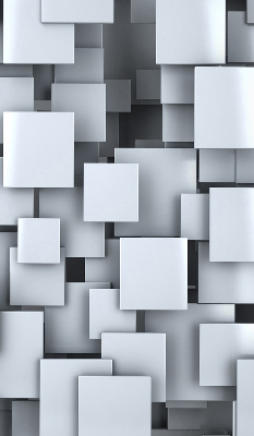 Blackout roller blind Gray 3D Squares