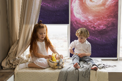 Fabric roller blind for window Galaxy