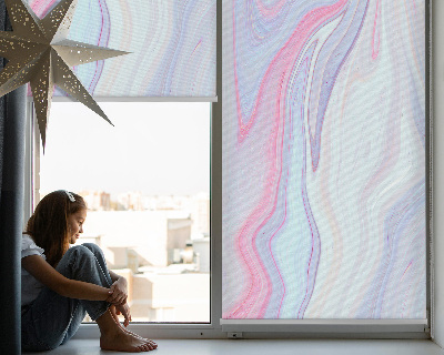 Blackout roller blind for window Colorful paint smears
