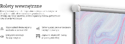 Blackout roller blind for window Colorful paint smears