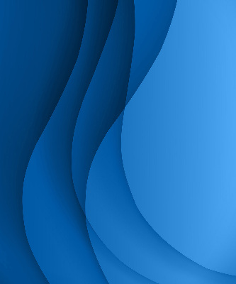 Fabric roller blind for window Blue waves