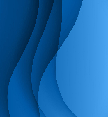 Fabric roller blind for window Blue waves