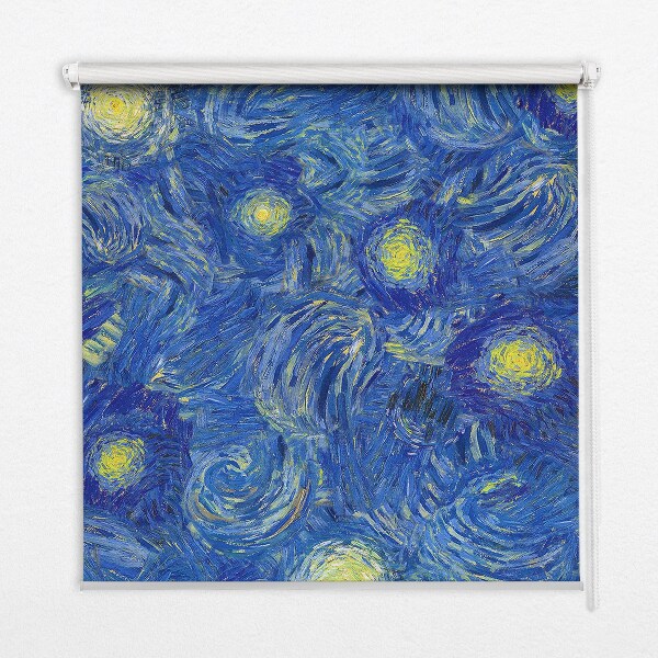 Blackout roller blind Painted blue picture
