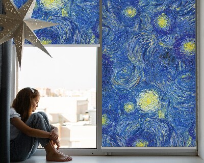 Blackout roller blind Painted blue picture