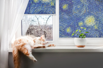 Blackout roller blind Painted blue picture
