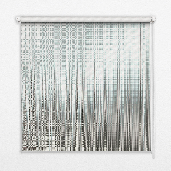 Fabric roller blind for window Mirror abstraction