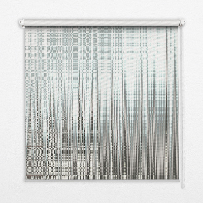Fabric roller blind for window Mirror abstraction