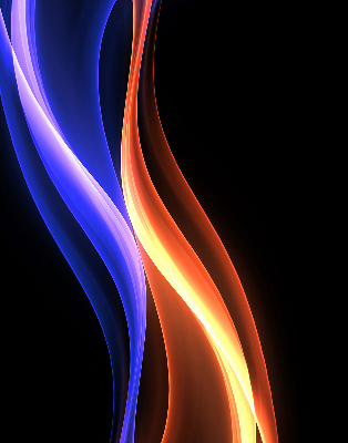Blackout roller blind for window Orange and blue animation