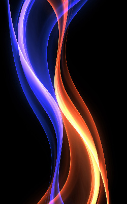 Blackout roller blind for window Orange and blue animation