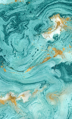 Blackout roller blind for window Turquoise granite