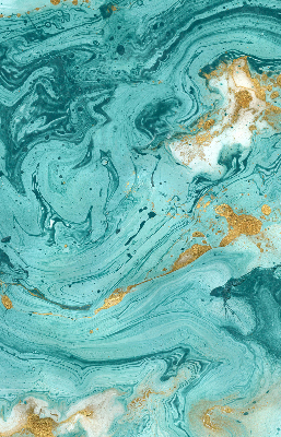 Blackout roller blind for window Turquoise granite