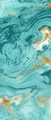 Blackout roller blind for window Turquoise granite