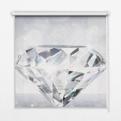 Fabric roller blind for window Diamonds