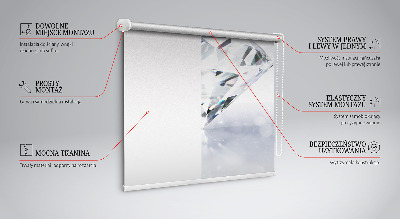 Fabric roller blind for window Diamonds