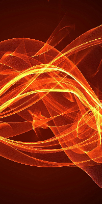 Blackout roller blind for window Orange abstraction
