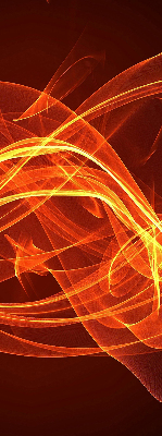 Blackout roller blind for window Orange abstraction