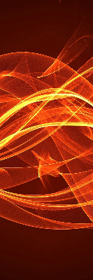 Blackout roller blind for window Orange abstraction